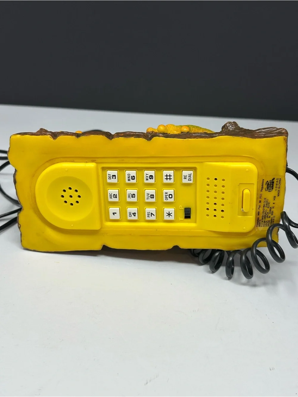 Vintage Telemania Rainforest Tree Frog Telephone Land Line Croaking Ringer T7